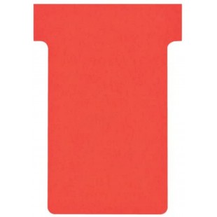 Nobo, Lot de 100 fiches T pour planning, Indice 2, Rouge, 2002003