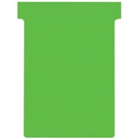 Nobo, Lot de 100 fiches T pour planning, Indice 3, Vert, 2003005