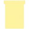 Nobo, Lot de 100 fiches T pour planning, Indice 3, Jaune, 2003004
