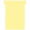 Nobo, Lot de 100 fiches T pour planning, Indice 3, Jaune, 2003004