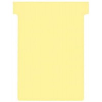 Nobo, Lot de 100 fiches T pour planning, Indice 3, Jaune, 2003004