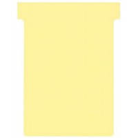 Nobo, Lot de 100 fiches T pour planning, Indice 3, Jaune, 2003004