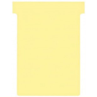 Nobo, Lot de 100 fiches T pour planning, Indice 3, Jaune, 2003004