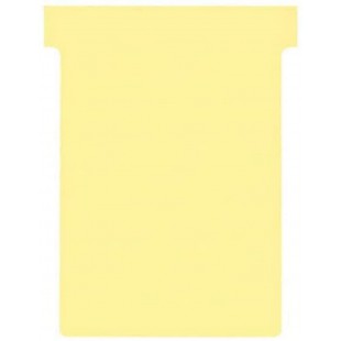 Nobo, Lot de 100 fiches T pour planning, Indice 3, Jaune, 2003004