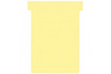 Nobo, Lot de 100 fiches T pour planning, Indice 3, Jaune, 2003004