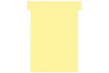 Nobo, Lot de 100 fiches T pour planning, Indice 3, Jaune, 2003004