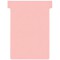 Nobo, Lot de 100 fiches T pour planning, Indice 3, Rose, 2003008