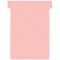 Nobo, Lot de 100 fiches T pour planning, Indice 3, Rose, 2003008