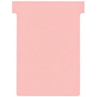 Nobo, Lot de 100 fiches T pour planning, Indice 3, Rose, 2003008