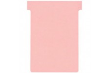 Nobo, Lot de 100 fiches T pour planning, Indice 3, Rose, 2003008