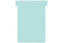 Nobo, Lot de 100 fiches T pour planning, Indice 3, Bleu clair, 2003006