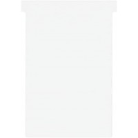 Nobo, Lot de 100 fiches T pour planning, Indice 4, Blanc, 2004002