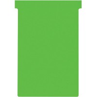 Nobo, Lot de 100 fiches T pour planning, Indice 4, Vert, 2004005