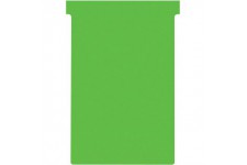 Nobo, Lot de 100 fiches T pour planning, Indice 4, Vert, 2004005