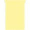 Nobo, Lot de 100 fiches T pour planning, Indice 4, Jaune, 2004004