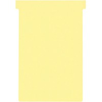 Nobo, Lot de 100 fiches T pour planning, Indice 4, Jaune, 2004004
