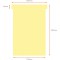 Nobo, Lot de 100 fiches T pour planning, Indice 4, Jaune, 2004004