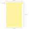 Nobo, Lot de 100 fiches T pour planning, Indice 4, Jaune, 2004004