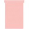 Nobo, Lot de 100 fiches T pour planning, Indice 4, Rose, 2004008