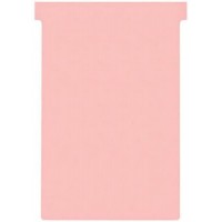 Nobo, Lot de 100 fiches T pour planning, Indice 4, Rose, 2004008