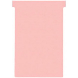 Nobo, Lot de 100 fiches T pour planning, Indice 4, Rose, 2004008