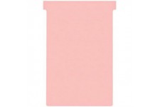 Nobo, Lot de 100 fiches T pour planning, Indice 4, Rose, 2004008