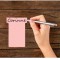 Nobo, Lot de 100 fiches T pour planning, Indice 4, Rose, 2004008