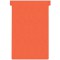 Nobo, Lot de 100 fiches T pour planning, Indice 4, Rouge, 2004003
