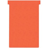 Nobo, Lot de 100 fiches T pour planning, Indice 4, Rouge, 2004003