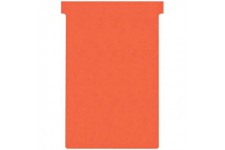 Nobo, Lot de 100 fiches T pour planning, Indice 4, Rouge, 2004003