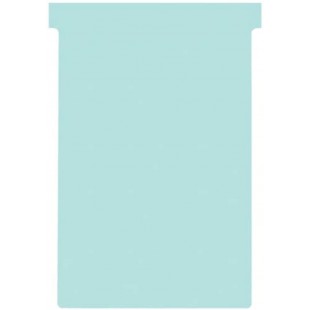 Nobo, Lot de 100 fiches T pour planning, Indice 4, Bleu clair, 2004006
