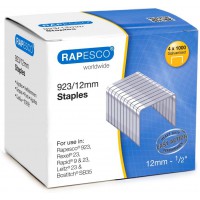 Rapesco S92312Z3 Boite de 4.000 Agrafes Galvanisees 923/12 mm - Metalliques