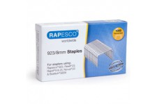 Rapesco 1236 Agrafes en Acier Galvanise de Type 923/8 mm, Lot de 1000