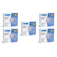 RAPESCO Lot de 5 Boites de 1000 Agrafes Galvanisees 923/15mm type 23