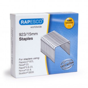 RAPESCO Boites de 1000 Agrafes Galvanisees 923/15mm type 23