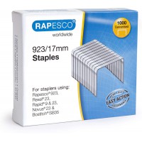 Rapesco 1240 Agrafes en Acier Galvanise de Type 923/17 mm, Lot de 1000