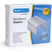 RAPESCO Boites de 1000 Agrafes Galvanisees 923/20mm type 23