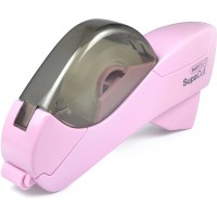 Rapesco 1441 SupaCut Devidoir de Ruban avec 2 Rouleaux, Rose Pastel