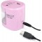Rapesco 1446 Taille-crayons electrique PS12-USB Rose Pastel