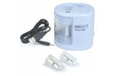 Rapesco 1447 Taille-crayons electrique PS12-USB - Bleu Pastel