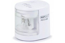 Rapesco 1448 Taille-crayons electrique PS12-USB, Blanc