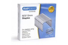 Rapesco 1484 Agrafes Galvanisees 923/13 mm, Metalliques, Boite de 1.000