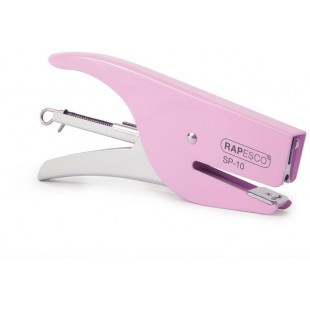 Rapesco 1328 SP-10 Pince Agrafeuse - Accepte les Agrafes 10/4 mm - Rose/Chrome