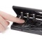 Rapesco 1342 Perforatrice D'Agenda Ajustable 6 Trous, Capacite de 10 Feuilles, Noir