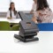Rapesco 1631 Germ-Savvy Antibacterien : HD865-P Perforatrice 2-Trous a  Grande Capacite - Noire