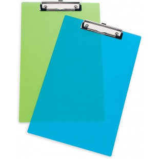 Rapesco SHPPCBAS Porte-Bloc en Polypropylene Incassable Givre - Format A4/Papier Ministre - Couleurs Assorties