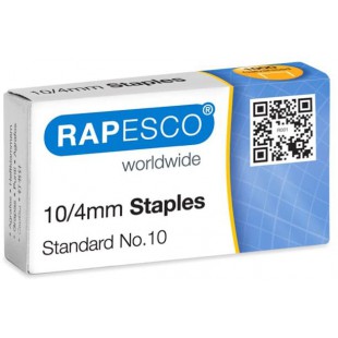 Rapesco Agrafes a Pointe en Acier Galvanisees 10/4mm (Lot de 1000)