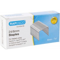 Rapesco S24602Z3 Agrafes 24/6 mm, Boite de 5.000