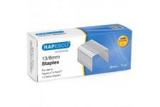 Rapesco S13080Z3 Agrafes Galvanisees 13/8 mm, Metalliques, Boite de 5.000