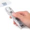Rapesco RC6008SS Supaclip 60 Distributeur Transparent avec 8 Pinces en Acier Inoxydable